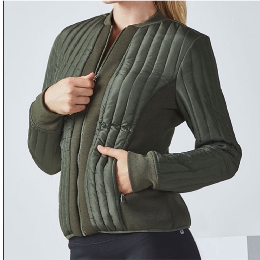Fabletics Quilted Bomber Jacket - image 1